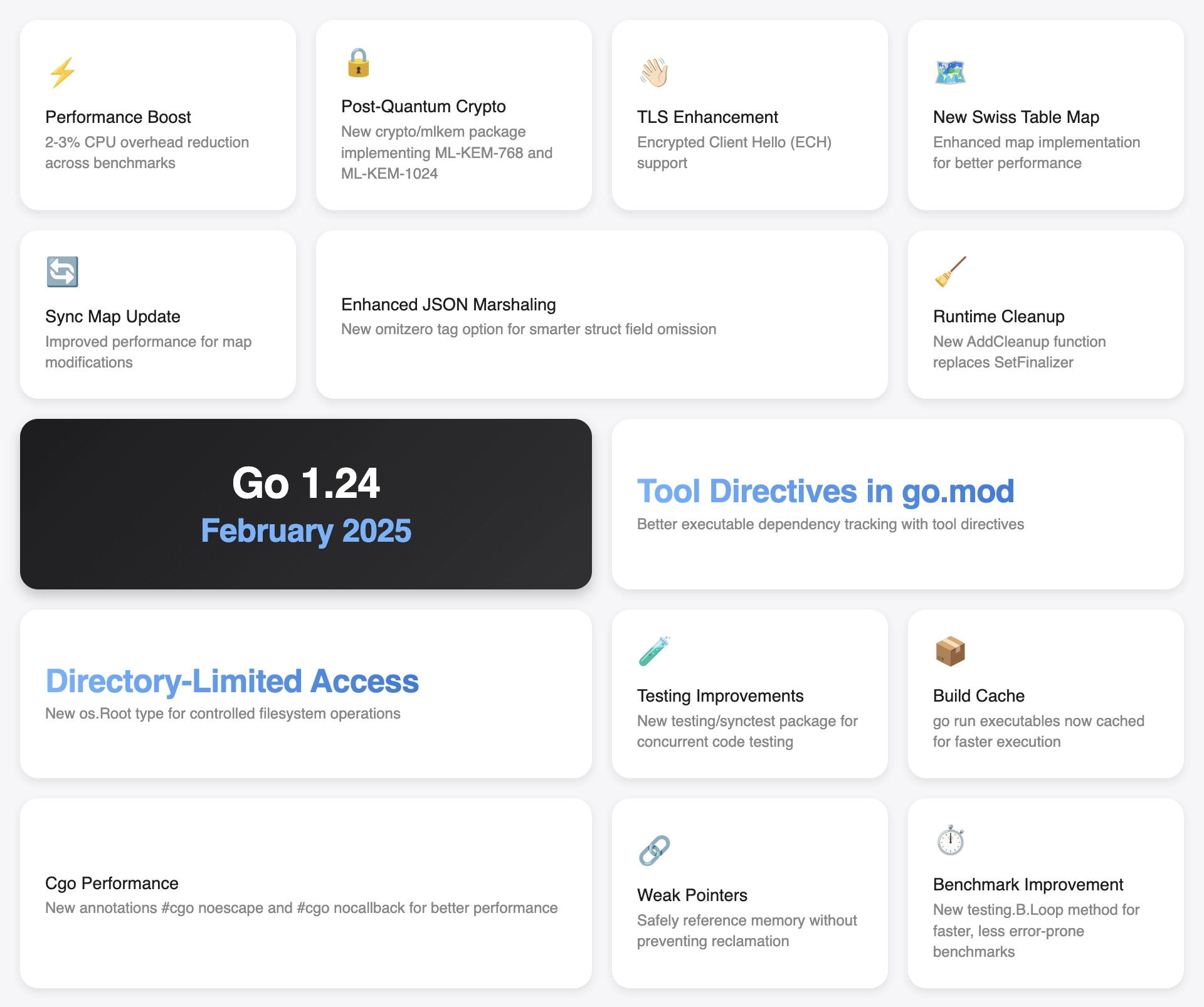 Overview of Go 1.24
